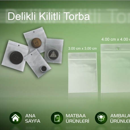 Delikli Kilitli Torba 5cm × 5cm – 2000 Adet