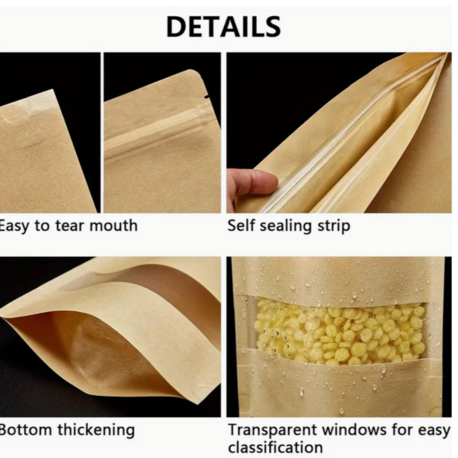 Doypack – Flat bottom -Opp Poşet Ambalaj  500 Gr Lık