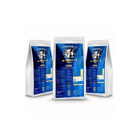 3lü Buddy Premium Somonlu Büyük Irk Köpek Maması 3x15KG