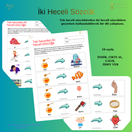 İki Heceli Sözcükler