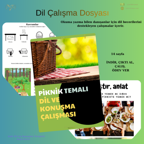 'Piknik' Dil Çalışma Dosyası