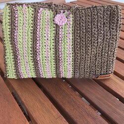 Çizgili,renkli clutch