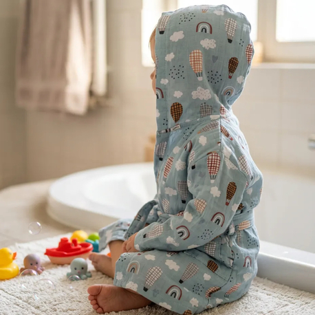 Müslin Bebek Çocuk Bornozu Kapadokya