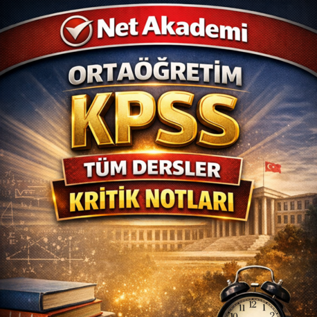 ORTAÖĞRETİM KPSS TÜM DERSLER KRİTİK NOTLAR