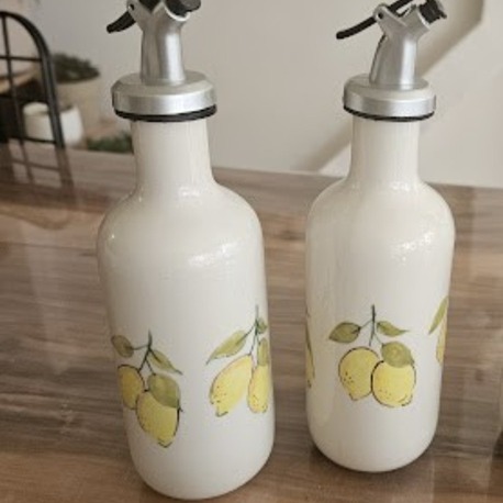 Limon Desenli Yağdanlık