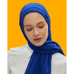 Saks mavisi piliseli bambu şal