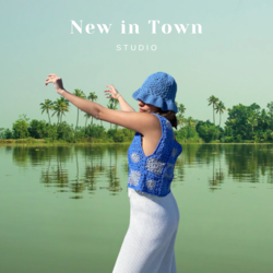 New in Town | Delphinium Top | Handmade | Crochet Sweater | Unique