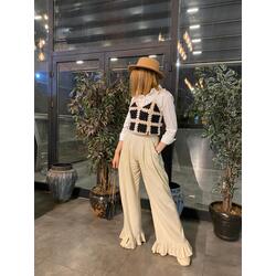 New in Town | Beige Orchid Top | Handmade Summer Croptop