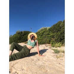 Green Flower Sake Top | New in Town Studio 