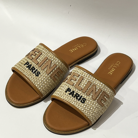 Celine Woven Women’s Slide Sandals 