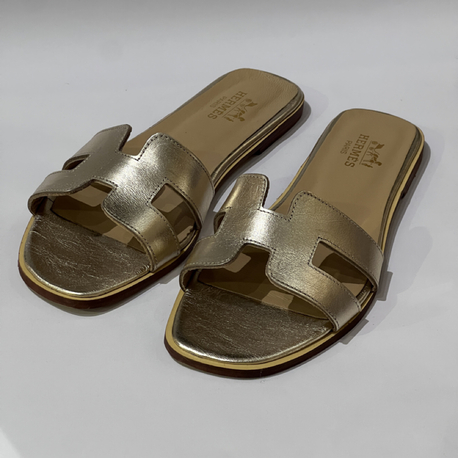 Hermes Women’s Leather Slides