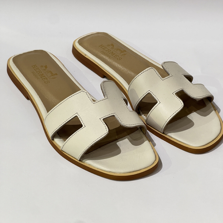 Hermes Women’s Leather Slides
