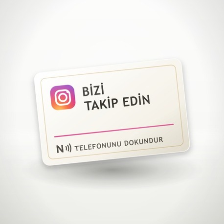 Instagram Takip NFC Kartı