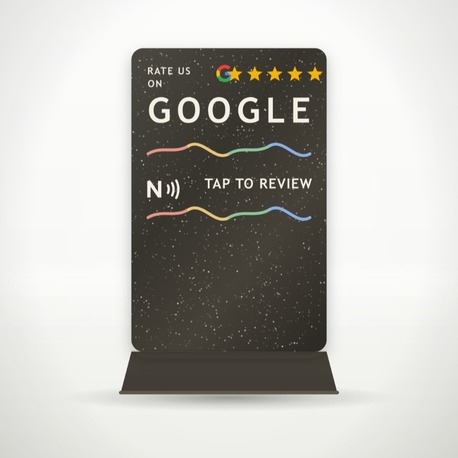 Google Yorum Standı — Koyu / Simli