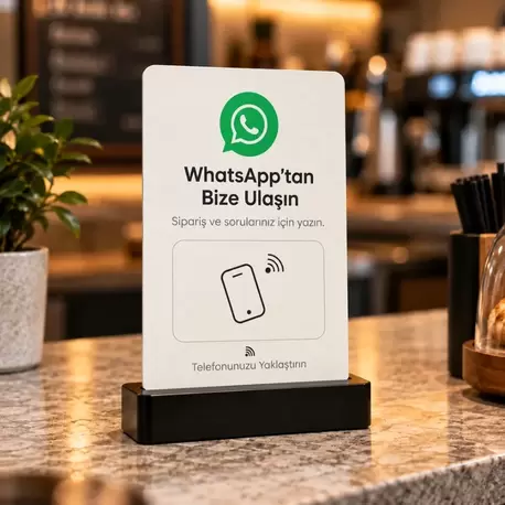NFC WhatsApp İletişim Standı (200x) - Adet fiyatı: 219 TL KDV dahil