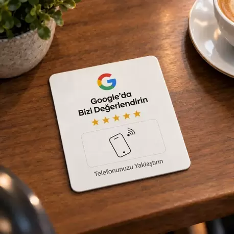 NFC Google Yorum Kartı (10x) - Adet fiyatı: 219 TL KDV dahil