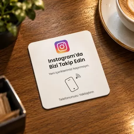 NFC Instagram Takip Kartı (Tekli)