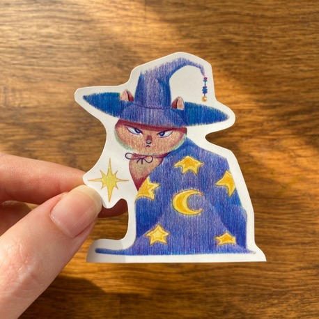 Büyücü Kedi / Sticker