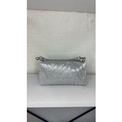 KADIN ZEBRA DESEN BEYAZ TAŞLI GRİ RENK ŞIK YANDAN ZİNCİR ASKILI SİYAH ÇANTA
