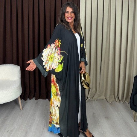 Safira Tasarım Kimono Ferida Siyah