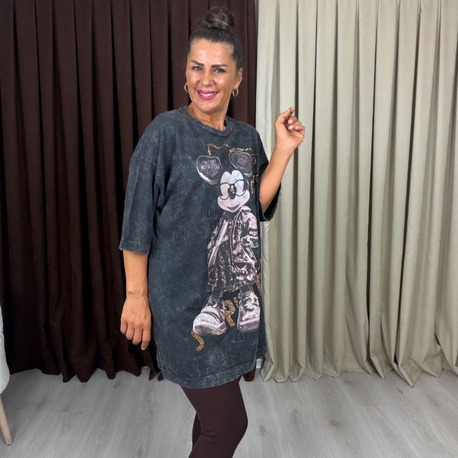 Rovin Miki T-Shirt Siyah