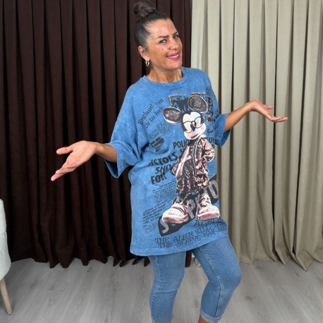 Rovin Miki T-Shirt Mavi