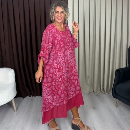 Bade İthal Elbise Kırmızı