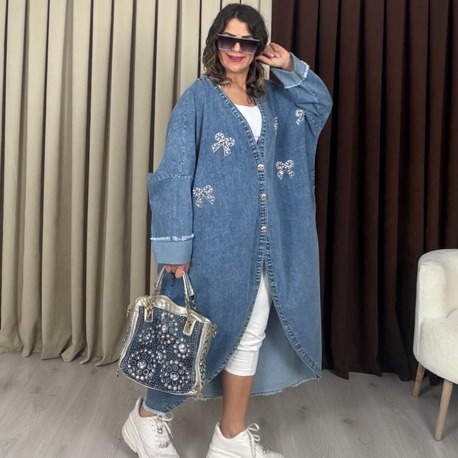 Dolares Fiyonk Denim Kap