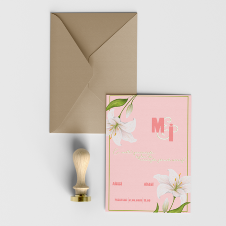 Lilium Davetiye -DİJİTAL ÜRÜN-