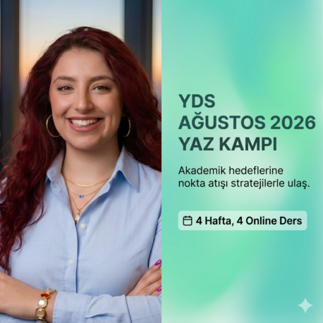 YDS AĞUSTOS 2026 YAZ KAMPI