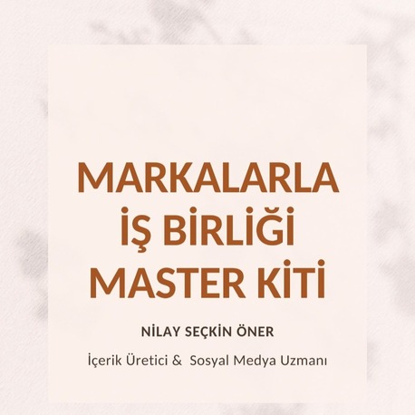 MARKALARLA İŞBİRLİĞİ MASTER KİTİ E-KİTAP
