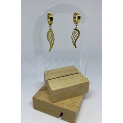 GOLD MELEK KANADI ÇELİK KÜPE