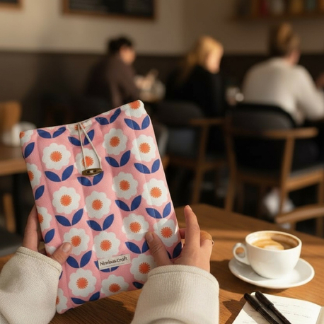 Floral Kitap ve Tablet Çantası