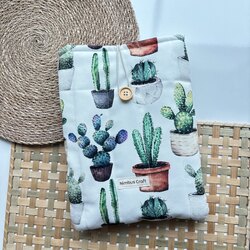 Kaktüslü Kitap ve Tablet Çantası