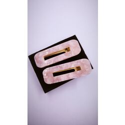 İkili Desenli Toka - Model 2 Pembe