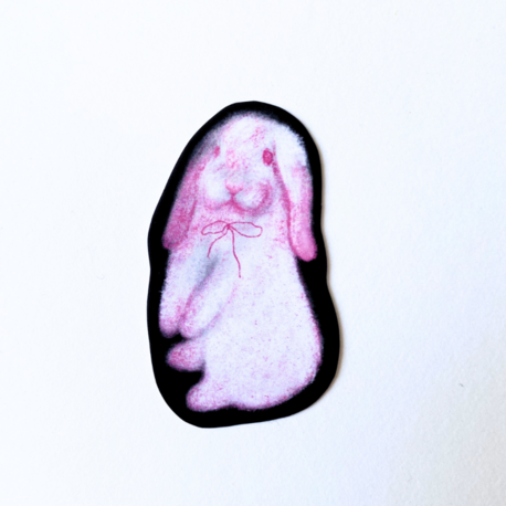 Pembe Tavşan - Sticker