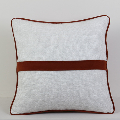 Biyeli Çift Taraflı Dekoratif Kırlent Kılıfı 45x45 cm