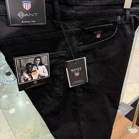 GANT Straight Fit Jean Siyah
