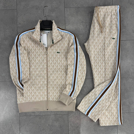 LACOSTE Monogram Eşofman Takımı Bej