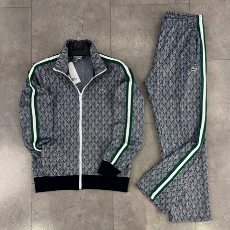 LACOSTE Monogram Eşofman Üst Gri