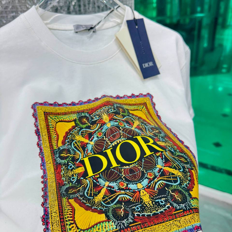 CHRISTIAN DIOR Pamuklu T-shirt Beyaz