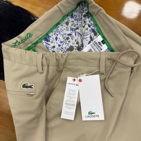 LACOSTE Cream Jogger Straight Fit