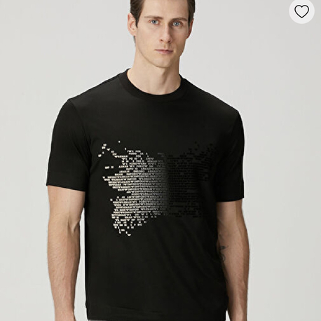 EMPERIO ARMANI Logo T-shirt Siyah 