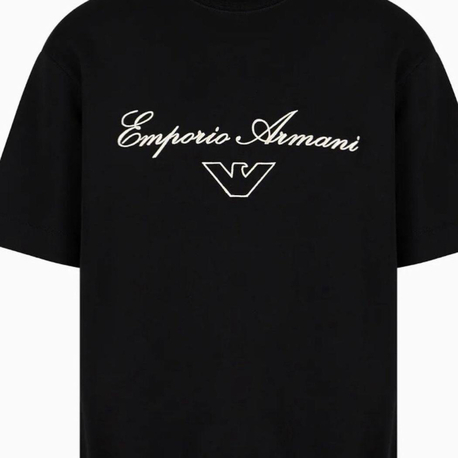 EMPERIO ARMANI Pamuklu T-shirt Siyah