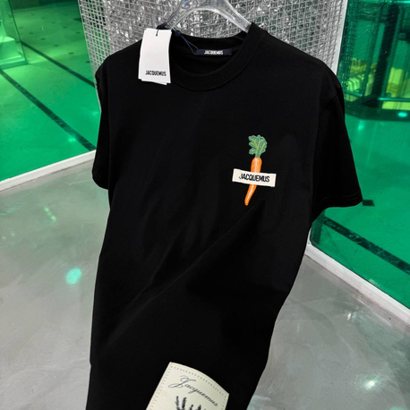 JACQUEMUS Siyah Pamuklu T-Shirt