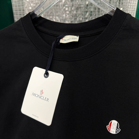 MONCLER Siyah Pamuklu T-Shirt