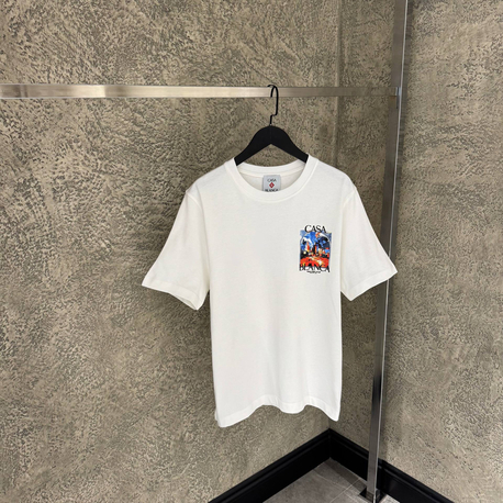 CASABLANCA Pamuklu T-shirt Beyaz