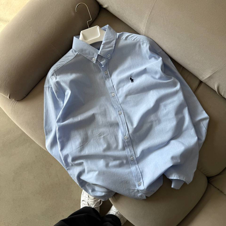 RALPH LAUREN POLO Normal Fit Gömlek Baby Blue