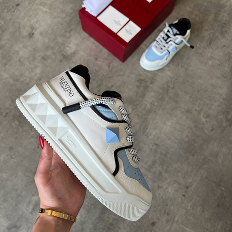 Valentino One Stud Blue White