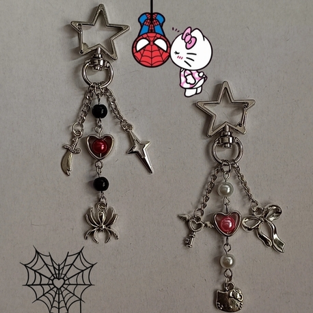 spiderman x hello kitty anahtarlık 